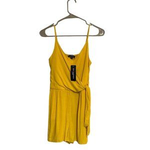 NWT One Clothing Yellow Romper Size Small